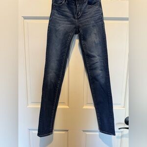 American Eagle Outfitters Dark Blue Straight Leg Jeans